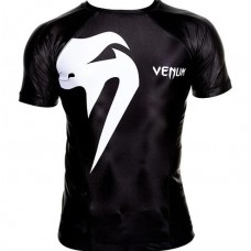 Рашгард Venum Giant rashguard-Black-short sleeves