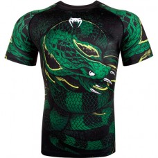 Рашгард Venum Green Viper Rashguards Short Black Green