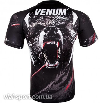 Рашгард Venum Grizzli Rashguard Short Sleeves Black