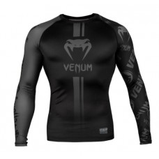 Рашгард Venum Logos Rashguard Long Sleeves Black Black