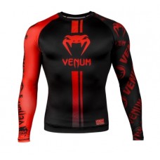 Рашгард Venum Logos Rashguard Long Sleeves Black Red