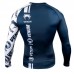 Рашгард Venum Logos Rashguard Long Sleeves Navy Blue White