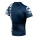 Рашгард Venum Logos Short Sleeves Rashguard Navy Blue White