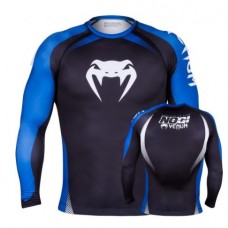 Рашгард Venum No Gi IBJJF Approved Rash Guard Black Blue