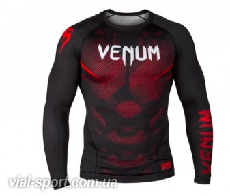 Рашгард Venum NoGi 2.0 Rashguard Long Sleeves Black Red