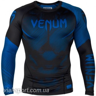 Рашгард Venum NoGi 2.0 Rashguard Long Sleeves Black Blue