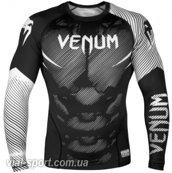 Рашгард Venum NoGi 2.0 Rashguard Long Sleeves Black White