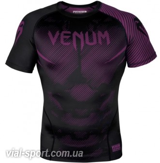 Рашгард Venum NoGi 2.0 Rashguard Short Black Purple