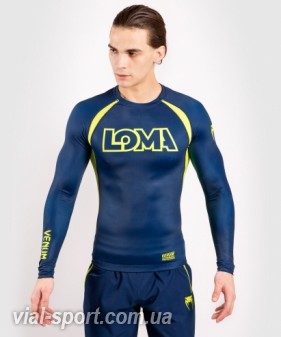 Рашгард Venum Origins Rashguard Long Sleeves Loma Edition Blue Yellow