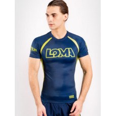 Рашгард Venum Origins Rashguard Short Sleeves Loma Edition Blue Yellow