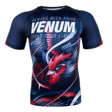 Рашгард Venum Rooster Rashguard Short Sleeves Navy