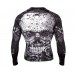 Рашгард Venum Santa Muerte 3.0 Rashguards Long Black White