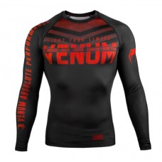 Рашгард Venum Signature Rashguard Long Sleeves Black Red