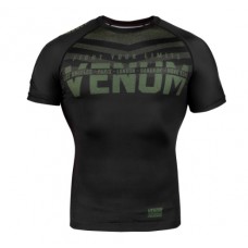 Рашгард Venum Signature Rashguard Short Sleeves Black Khaki Exclusive