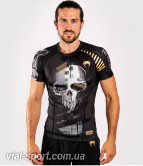 Рашгард Venum Skull Rashguard Short Sleeves Black