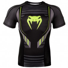 Рашгард Venum Technical 2.0 Rashguards Short Black Yellow