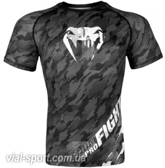 Рашгард Venum Tecmo Rashguard Short Dark Grey