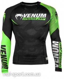 Рашгард Venum Training Camp 2.0 Rashguard Long Black Neo Yellow