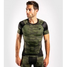 Рашгард Venum Trooper Rashguard short sleeves forest camo black