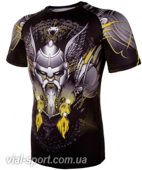 Рашгард Venum Viking 2.0 Rashguards Short Black Yellow