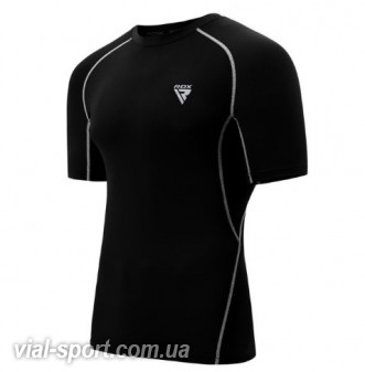 Рашгард з коротким рукавом RDX Lycra Black