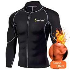 Реглан для згонки ваги чоловічий JUNLAN Men Sweat Neoprene Waist Fitness Jacket, JD6017877