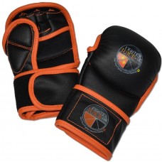 Рукавички MMA для дітей RING TO CAGE FightersJuice Kids Grappling Gloves чорний / помаранчевий FJ04K