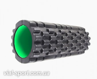 Роллер масажний Power System Fitness Foam Roller PS-4050 Black / Green