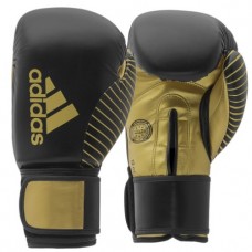 Рукавички Adidas з ліцензією Wako для боксу та кікбоксингу (чорно/золотий, adiKBWKF200)