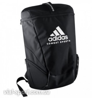 Рюкзак Adidas з білим логотипом Combat Sports (чорний, adiACC090CS)