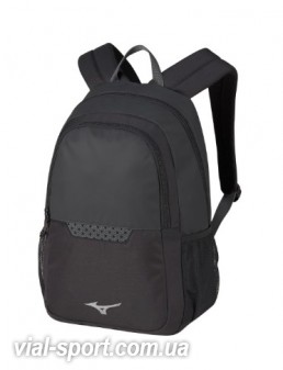 Рюкзак Чорний. Білий логотип Mizuno. Розмір 30 * 15 * 50 Trad Backpack