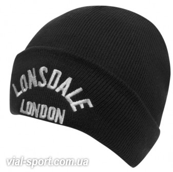 Шапка Lonsdale logo beanie 81 black