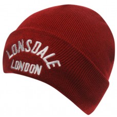 Шапка Lonsdale logo beanie 81 red