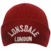 Шапка Lonsdale logo beanie 81 red