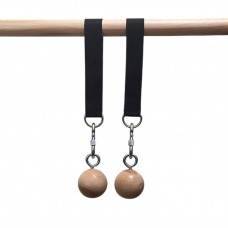 Кулі для підтягування дерев'яні 6 см тренажер хвата для турніка