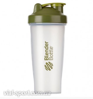 Шейкер спортивний BlenderBottle Classic 820ml Clear / Moss