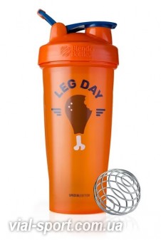 Спортивний шейкер BlenderBottle classic loop 820ml special edition leg day orange (original) 