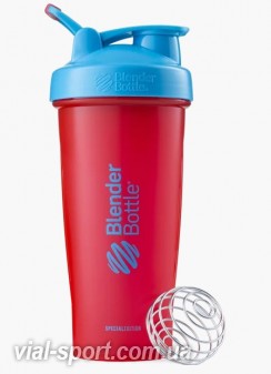 Спортивний шейкер BlenderBottle classic loop 820ml special edition sonic red / blue (original) 