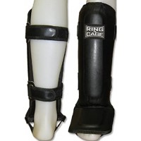 Щитки для захисту гомілки і стопи RING TO CAGE Muay Thai Pro-Style Shin instep чорний