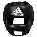 Шолом боксерський Adidas Pro Full Protection з бампером (чорний/білий, ADIBHGF01)