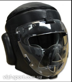 Шолом Боксерський зі знімною захисною кришкою RING TO CAGE Safety Sheild Training Headgear, with removeable plexiglass Mask