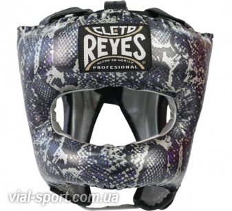 Шолом CLETO REYES Snake Nylon Face Bar сріблястий