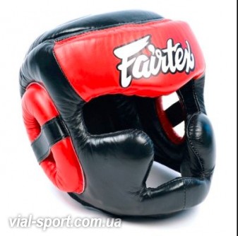 Шолом Fairtex FULL PROTECTION HG13 (Black-Red)