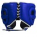 Шолом Title Boxing Leather Sparring Headgear Blue