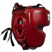 Шолом захисний TITLE BLOOD RED LEATHER SPARRING HEADGEAR