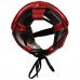 Шолом захисний TITLE BLOOD RED LEATHER SPARRING HEADGEAR