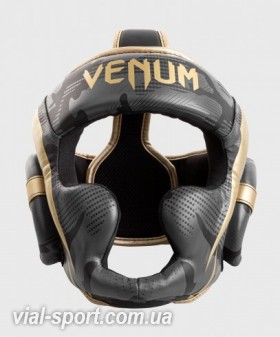 Шолом Venum Elite Headgear Dark Camo Gold