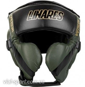 Шолом Venum Pro Boxing Headgear Linares Edition Khaki Black Gold