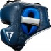 Шолом захисний TITLE Boxing Royalty Leather Training Headgear Королівський синій