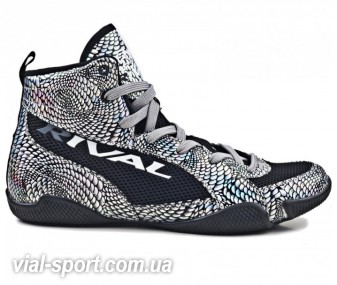 Боксерки RIVAL Low Cut Boxing Boot silver skin snake-black